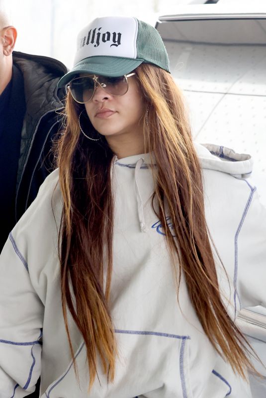RIHANNA Leaves Milan in a Private Airplane 03/04/2024
