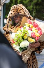 RIHANNA Out with Two Bouquet of Flowers at Bristol Farms 03/24/2024