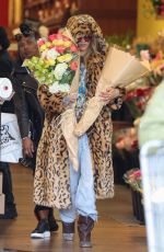 RIHANNA Out with Two Bouquet of Flowers at Bristol Farms 03/24/2024