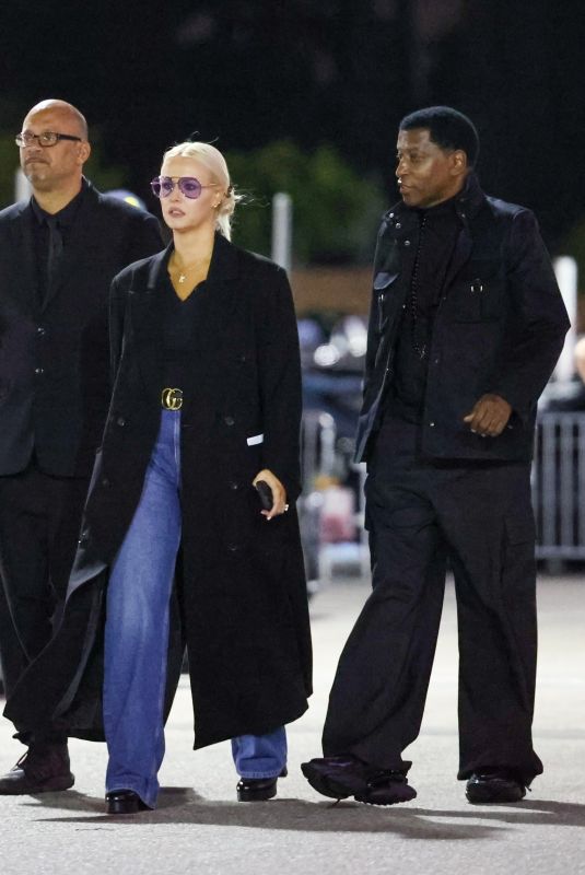 RIKA TISCHENDORF Leaves Madonna’s The Celebration Tour at Kia Forum in Inglewood 03/11/2024