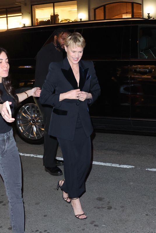 ROBIN WRIGHT Arrives at a Private Event in New York 02/29/2024