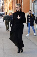 ROBIN WRIGHT Leaves CBS Studios in New York 02/29/2024