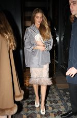 ROSIE HUNTINGTON-WHITELEY Leaves Late-night Dinner in Paris 03/03/2024