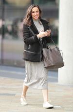 SALLY NUGENT Leaves BBC Breakfast Studios in Media CityUK in Salford 03/18/2024