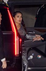 SALMA HAYEK Arrives at Jay-Z and Beyonce