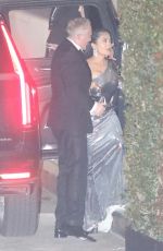 SALMA HAYEK Arrives at Jay-Z and Beyonce