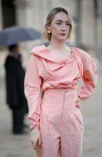 SAOIRSE RONAN Arrives at Louis Vuitton Fashion Show at Paris Fashion Week 03/05/2024