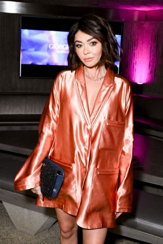 SARAH HYLAND at Giorgio Armani Prisma Glass Launch Party in Beverly Hills 03/22/2024