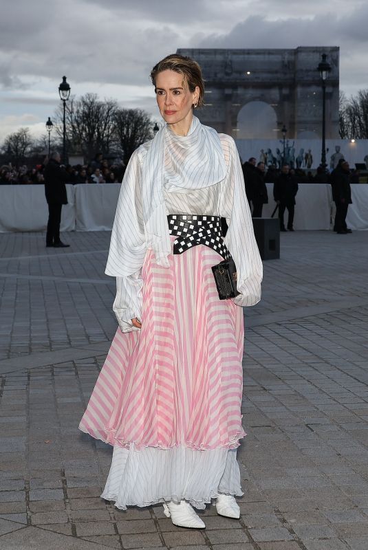 SARAH PAULSON at Louis Vuitton Womenswear FW24-25 Fashion Show at Paris Fashion Week 03/05/2024