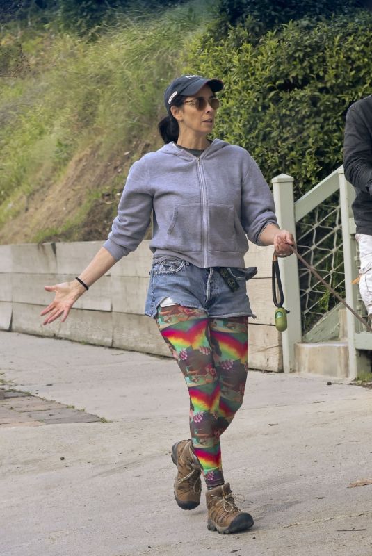 SARAH SILVERMAN Out Walk with Her Dogs and Friend in Los Feliz 03/22/2024