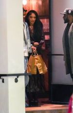SAWEETIE Leaves a Dinner in Los Angeles 03/30/2024