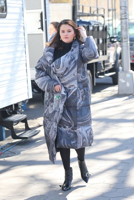 SELENA GOMEZ on the Set of Only Murderers in the Building in New York 03/12/2024