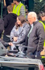 SELENA GOMEZ, Steve Martin and Martin Short on the Set of Only Murders in the Building in Los Angeles 03/03/2024