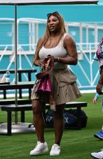 SERENA WILLIAMS Arrives at Miami Open at Hard Rock Stadium in Miami Gardens 03/29/2024