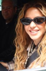 SHAKIRA Arrives at Times Square Concert in New York 03/26/2024