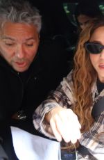SHAKIRA Arrives at Times Square Concert in New York 03/26/2024