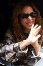 SHAKIRA Arrives at Times Square Concert in New York 03/26/2024