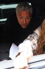 SHAKIRA Arrives at Times Square Concert in New York 03/26/2024
