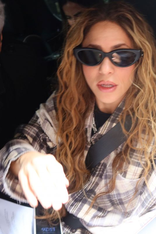 SHAKIRA Arrives at Times Square Concert in New York 03/26/2024