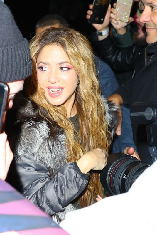 SHAKIRA Arrives Back at Her Hotel in New York 03/25/2024