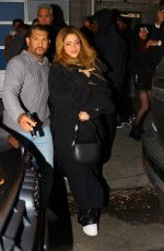 SHAKIRA Leaves Carbone Restaurant in New York 03/30/2024