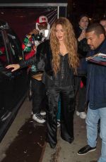 SHAKIRA Leaves Carbone Restaurant in New York 03/30/2024