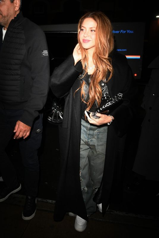 SHAKIRA Out for Dinner at BondSt Japanese Restaurant in New York 03/28/2024