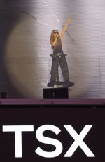SHAKIRA Performs at TSX in Times Square in New York 03/26/2024