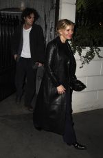 SIENNA MILLER Leaves Cara Delevingne