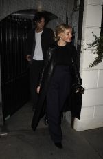 SIENNA MILLER Leaves Cara Delevingne