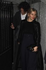SIENNA MILLER Leaves Cara Delevingne