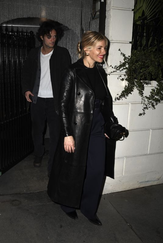 SIENNA MILLER Leaves Cara Delevingne