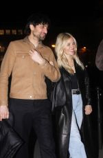 SIENNA MILLER Leaves Caviar Kaspia in Paris 03/03/2024