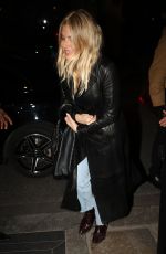 SIENNA MILLER Leaves Caviar Kaspia in Paris 03/03/2024