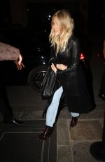 SIENNA MILLER Leaves Caviar Kaspia in Paris 03/03/2024