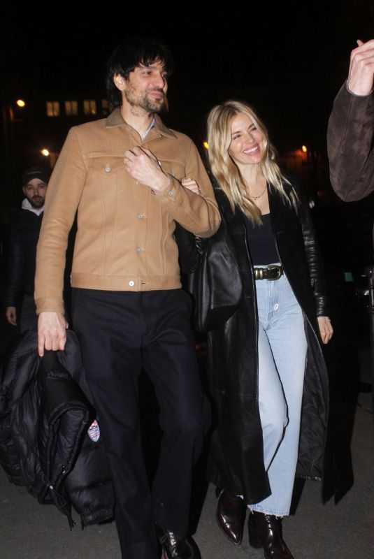 SIENNA MILLER Leaves Caviar Kaspia in Paris 03/03/2024