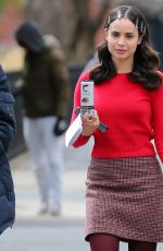 SOFIA CARSON and Sebastian De Souza on the Set of The Life List in New York 03/18/2024