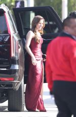 SOPHIA BUSH Arrives at Elton John AIDS Foundation