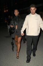 SOPHIE PIPER Arrives at Molly Smith Boohoo Launch at Fenix in Manchester 03/27/2024