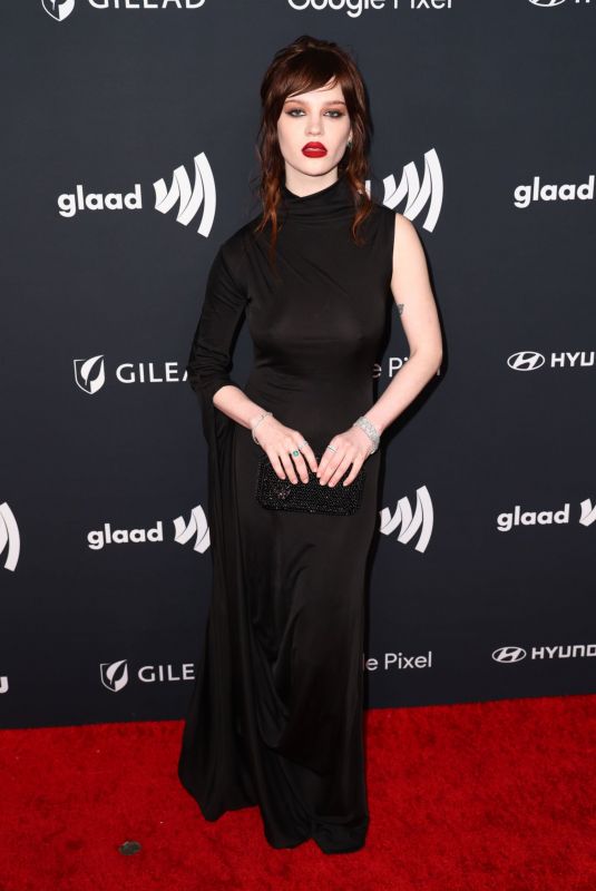 SOPHIE THATCHER at 35th Annual GLAAD Media Awards in Beverly Hills 03/14/2024