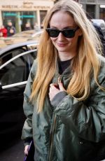 SOPHIE TURNER Arrives at Her Hotel at Paris Fashion Week 03/04/2024