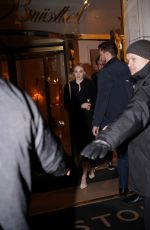 SOPHIE TURNER Out for Dinner Engagement at Paris Fashion Week 03/03/2024
