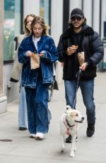SYDNEY SWEENEY and Jonathan Davino Out with Their Dog in New York 03/06/2024