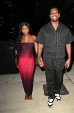 TANYA MANHENGA Arrives at Molly Smith Boohoo Launch at Fenix in Manchester 03/27/2024