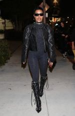 TEYANA TAYLOR Arrives at Birdstreet Club in West Hollywood 03/07/2024