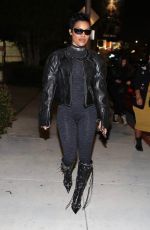 TEYANA TAYLOR Arrives at Birdstreet Club in West Hollywood 03/07/2024