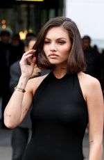 THYLANE BLONDEAU Arrives at Nina Ricci Womenswear Fall/Winter 2024-2025 Show at Paris Fashion Week 03/01/2024