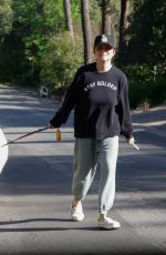TIFFANI THISESSEN Out with Her Dog in Los Angeles 03/13/2024