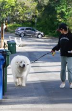 TIFFANI THISESSEN Out with Her Dog in Los Angeles 03/13/2024