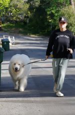 TIFFANI THISESSEN Out with Her Dog in Los Angeles 03/13/2024